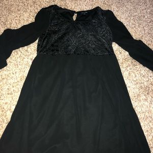 As U Wish black long sleeve dress/tunic